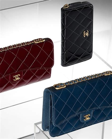 chanel patent quilted wallet|chanel wallet original price.